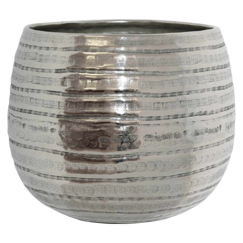 PLANTER SMALL SILVER 23X25CM