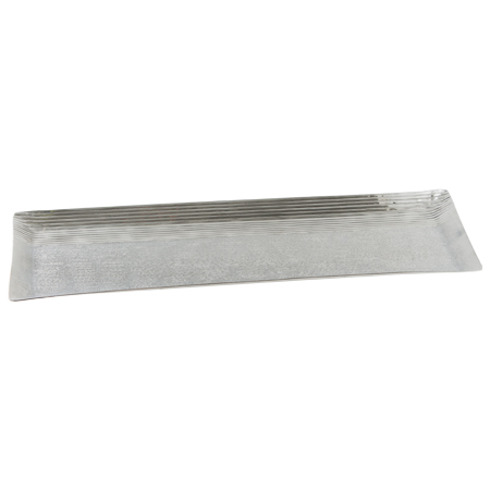 ALU RIB RECT TRAY 65X21CM