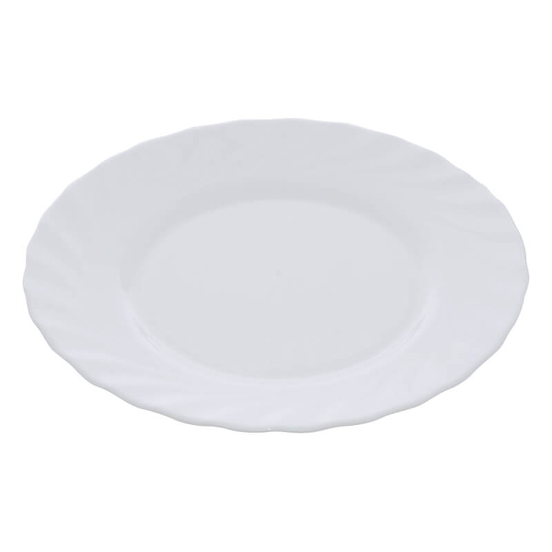 SHELL WHITE DESSERT PLATE 19CM