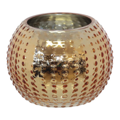 SEA URCHIN GOLD BALL VASE 15X11CM