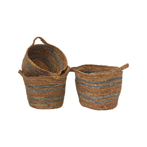 OCHRE BASKET SET/3