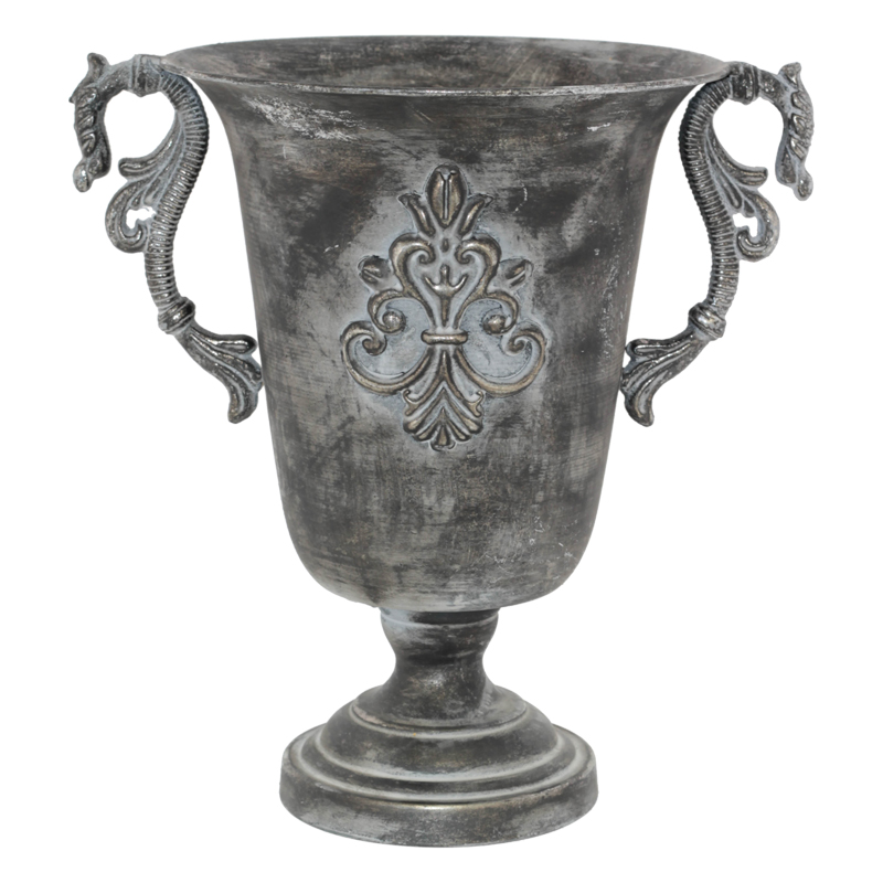 PALERMO SILVER HANDLED POT 31CM