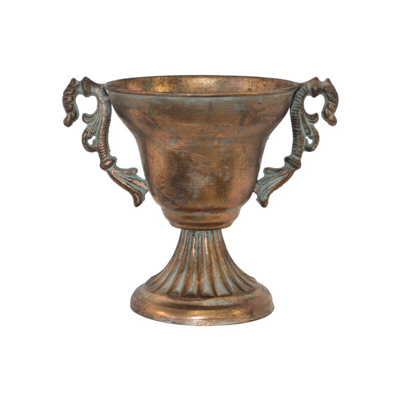 ANTEGO HANDLED COPPER POT 17X20CM