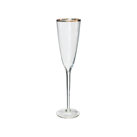 MILAN GOLD RIM OPTIC FLUTE 280ML