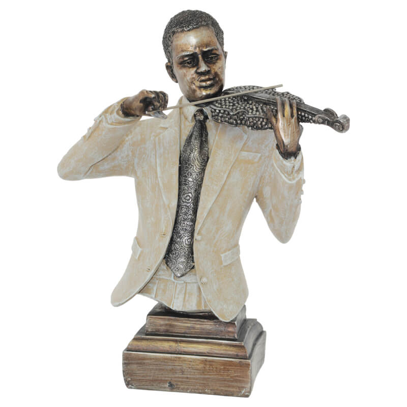 MAN MUSICIAN WITH VIOLIN PLINT 38