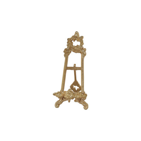 GOLD DECORATIVE EASEL 20X15CM
