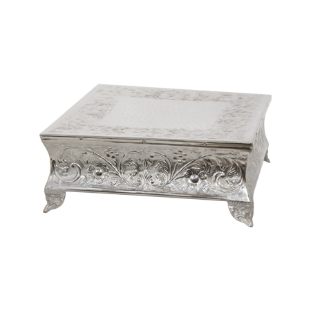 SQ EMBOSSED DISPLAY STAND 16X40CM