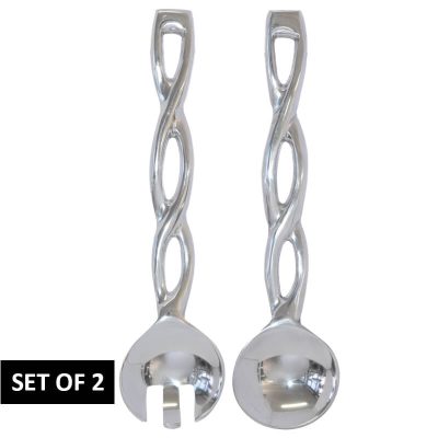ALU SALAD SERVERS SET 2 ROPE DESI