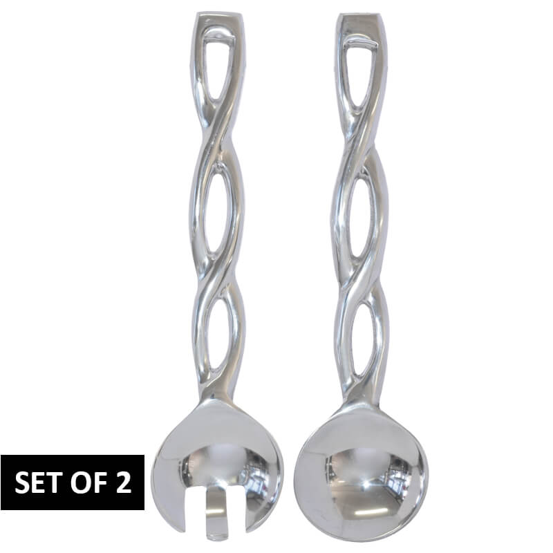 ALU SALAD SERVERS SET 2 ROPE DESI