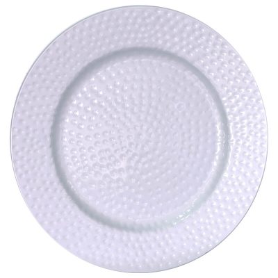 HAMMERED UNDERPLATE SILVER 33CM