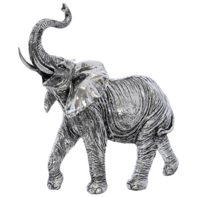 SILVER ELEPHANT 28X26CM