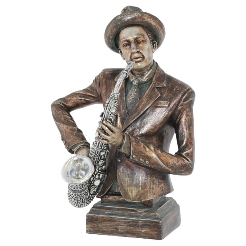 MUSICIAN WITH SAX 37X29CM