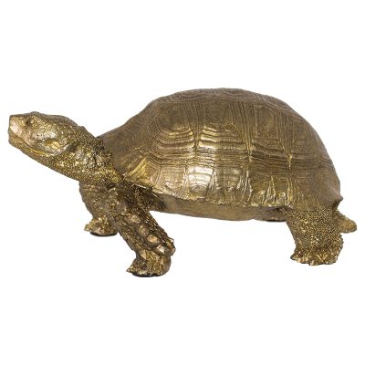 GOLD TORTOISE 18X8.5CM