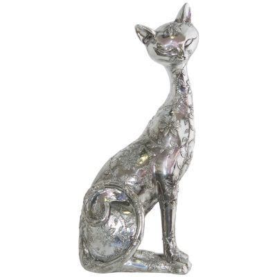 SILVER SIAMESE SITTING 27cm