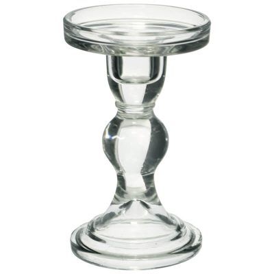 PILLAR GLASS C/HOLDER MED 14.5x9c