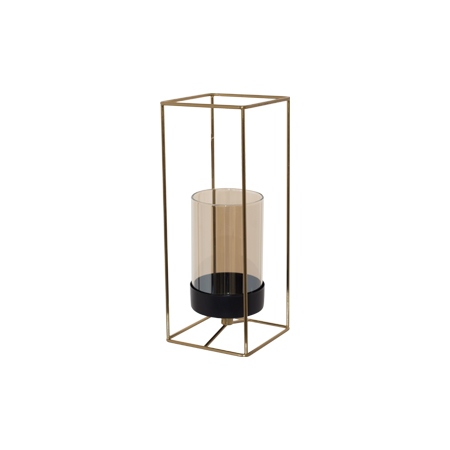 ABBOT GOLD CANDLE HOLDER 25CM