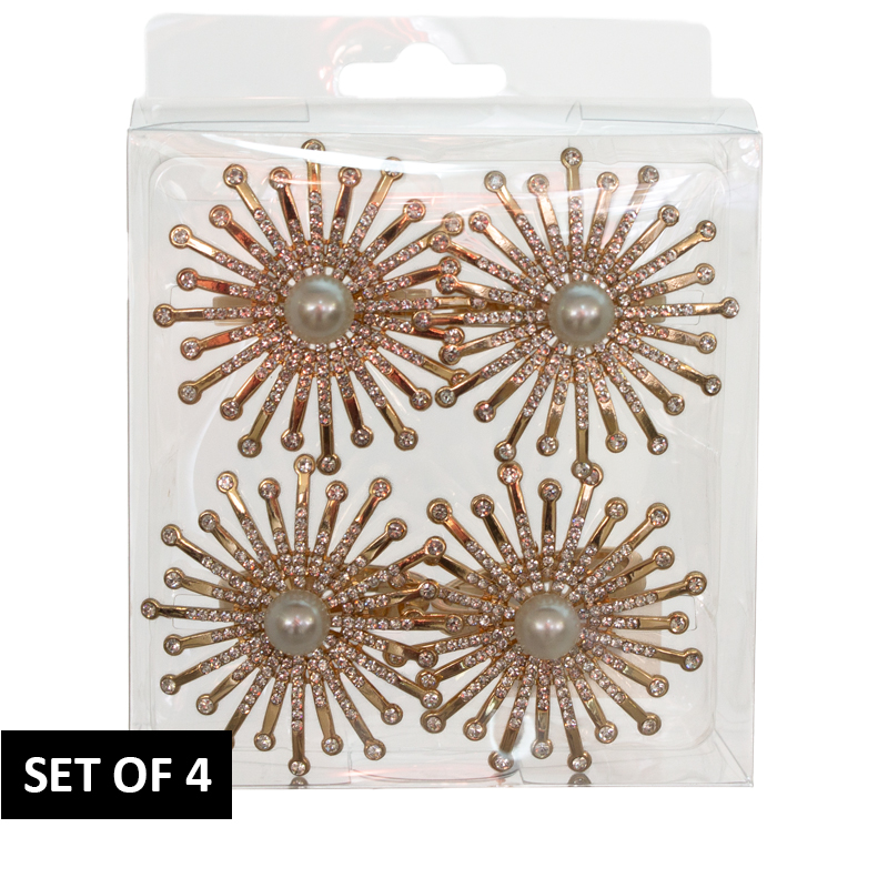 GOLD PEARL NAPKIN RING S/4 GB - Image 3