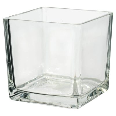 GLASS CLEAR CUBE 10X10X10CM