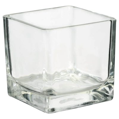 GLASS CLEAR CUBE 6X6X6CM