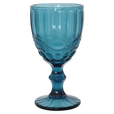 EATON WINE GLASS BLUE 300ML