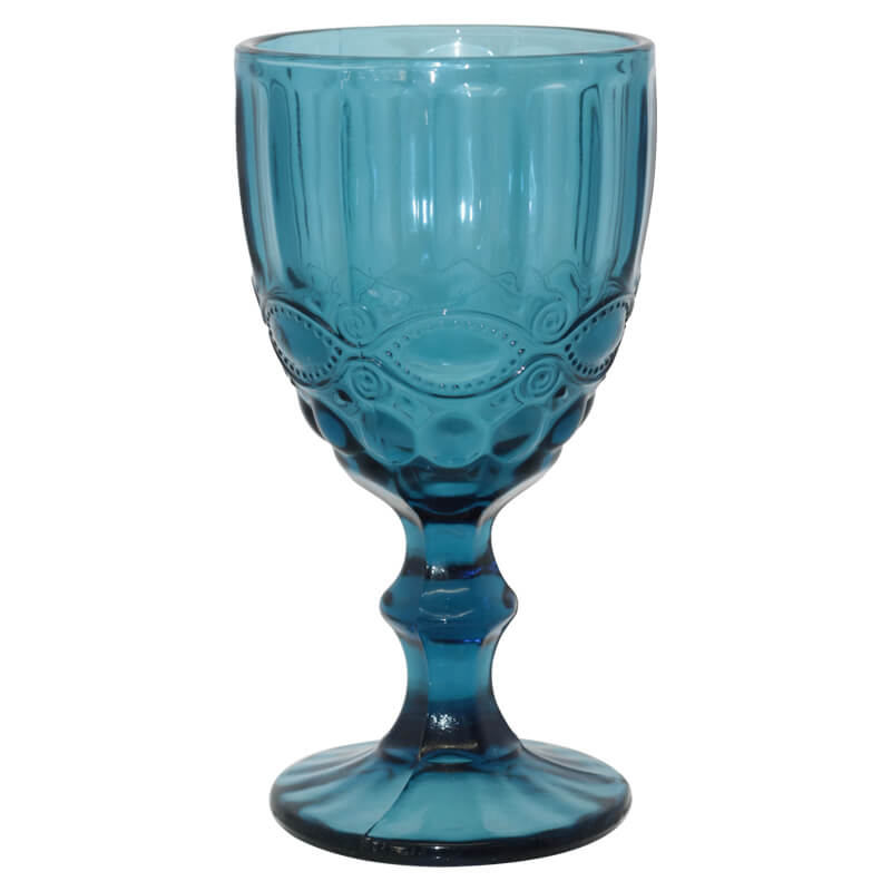 EATON WINE GLASS BLUE 300ML