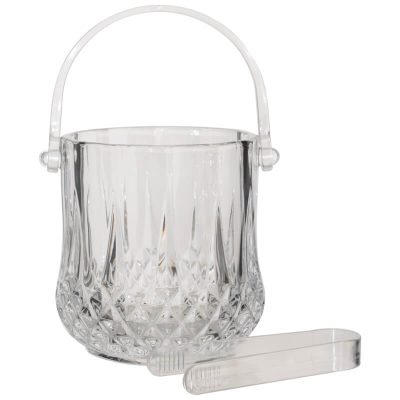 DIVA ICE BUCKET 13X12X14CM TONG