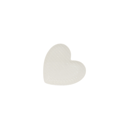 AMORE HEART PLATE 14X15CM
