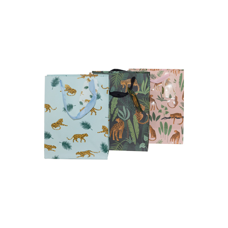 ANIMAL PRINT GIFT BAG S 23X18 MIX