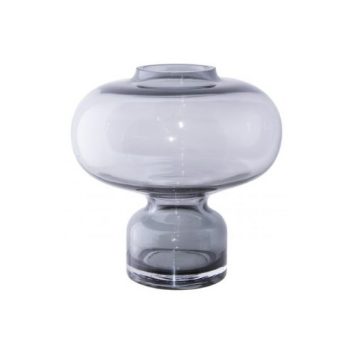SMOKED UFO VASE 20CM