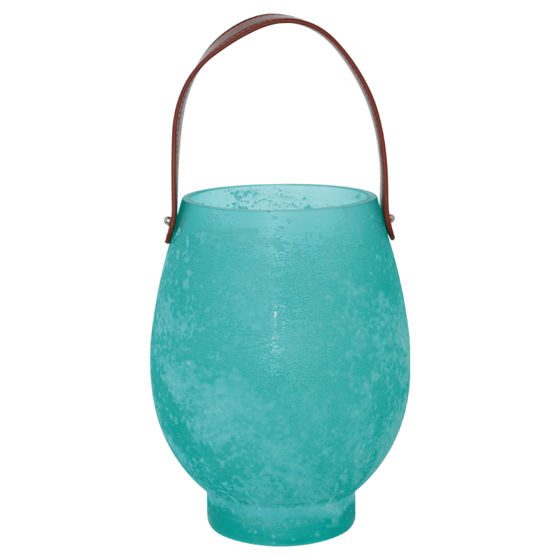 TURQUOISE HURRICANE LEATHER HANDL