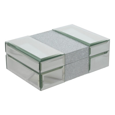 MIRROR BOX DIAMOND 21X15X7CM