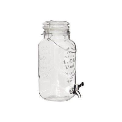 DISPENSE SQ JAR WITH LID/TAP 4LT