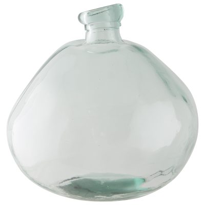 RECYCLED GLASS VASE 33CM