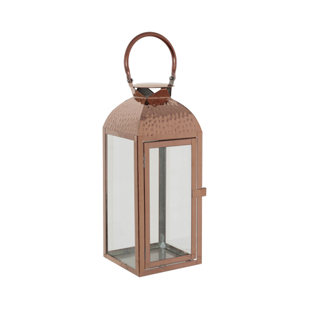 COPPER GLOW LANTERN 35X14CM