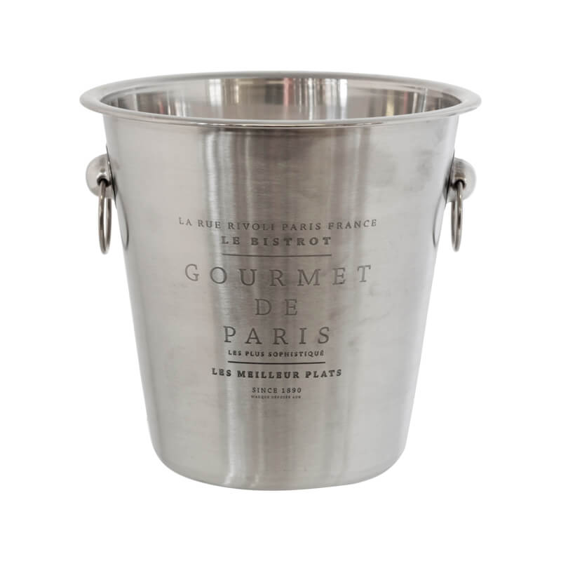 HANDLED WINE BUCKET ETCHED 4LT - Image 2