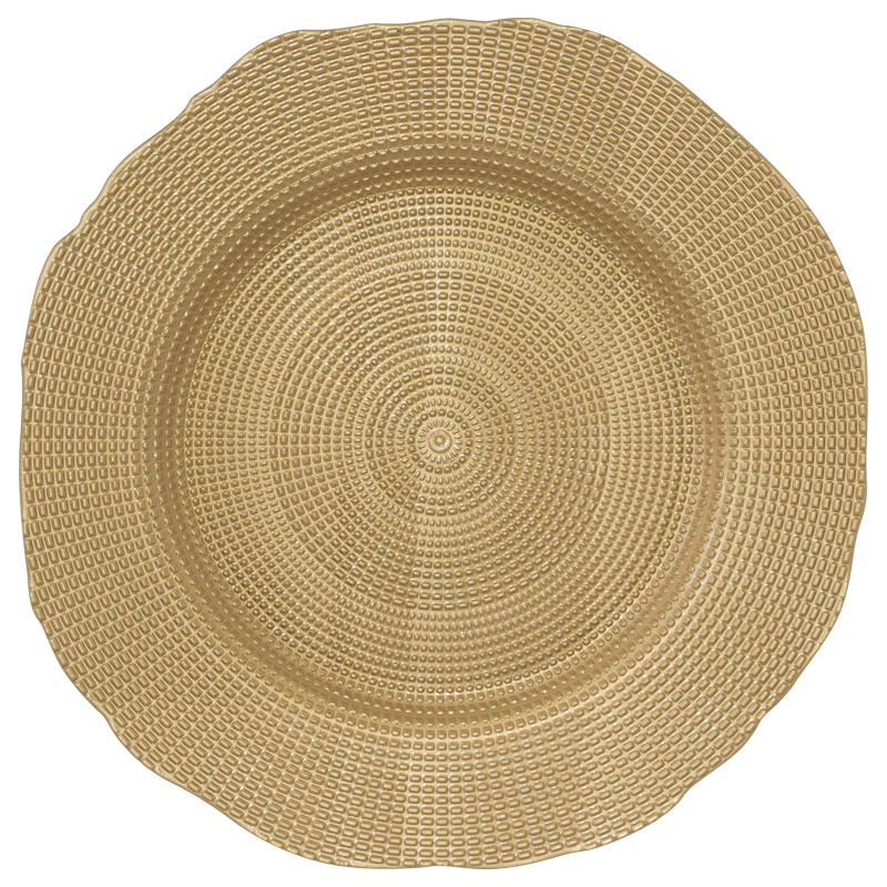 SAVOY MATT GOLD UNDERPLATE 33CM