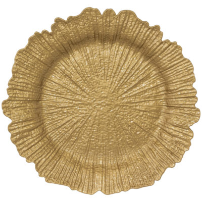 SPLASH MATT GOLD UNDERPLATE 33CM