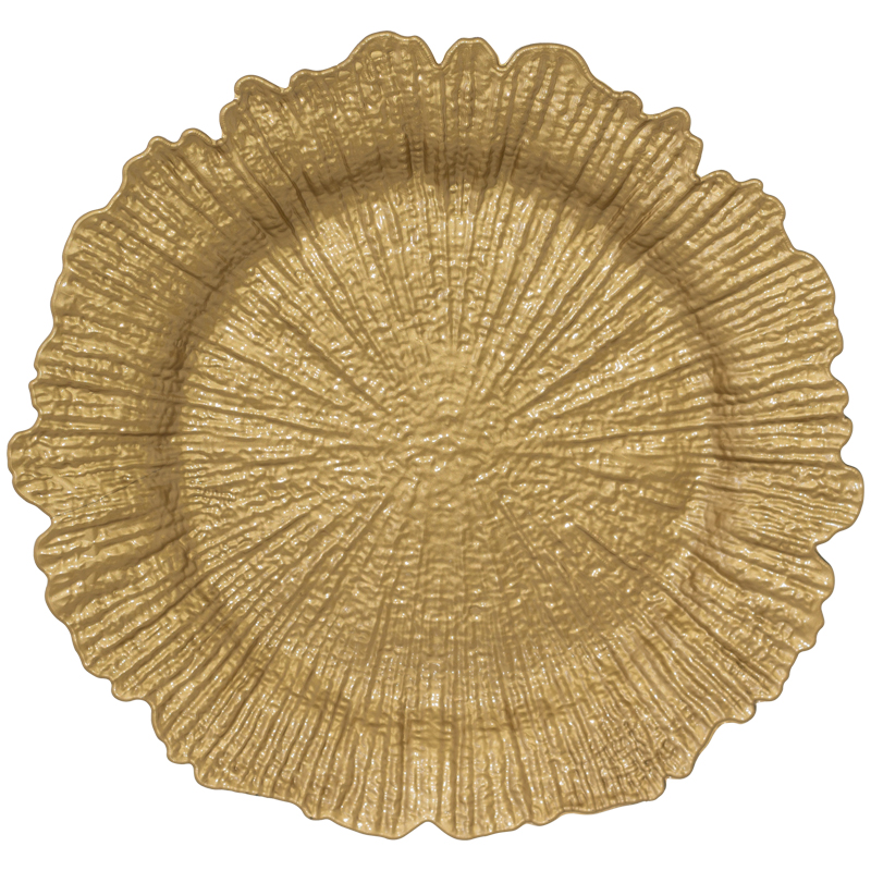 SPLASH MATT GOLD UNDERPLATE 33CM