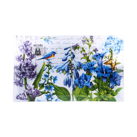 BLUE BIRD PLATTER 25X14CM