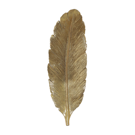 FEATHER WALL PLAQUE 40X14CM