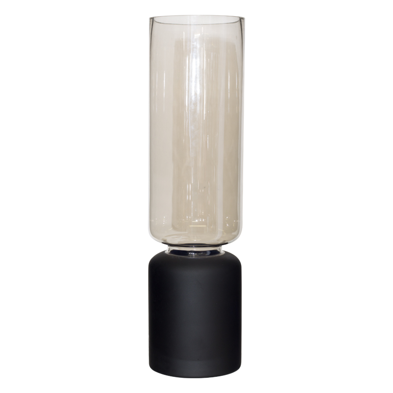 LIQUID LUSTRE/MATT BLACK VASE 44