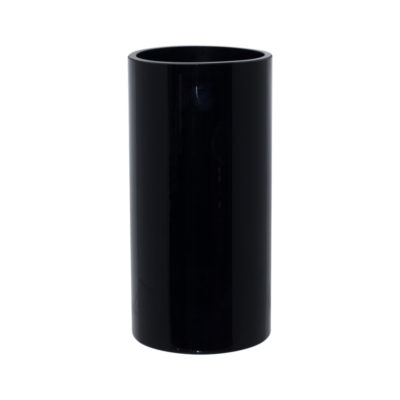 BLACK CYLINDER VASE 20X10CM