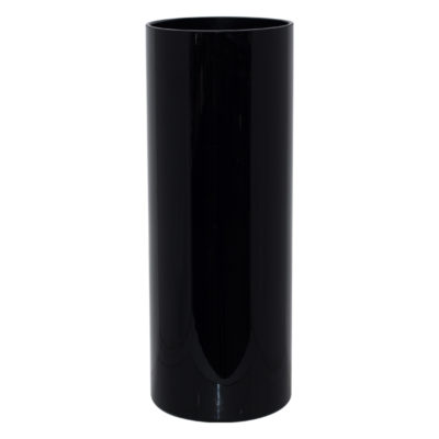 BLACK CYLINDER VASE 40X15CM