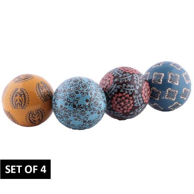 JAIPUR DECOR BALL 10CM SET/4