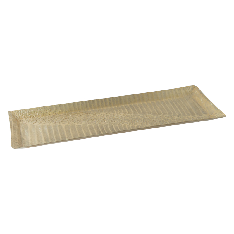 LAVA HAMMERED RECT PLATE 60X22CM
