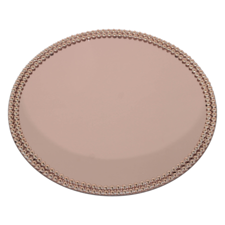 ROSEGOLD TWIN PEARL PLATE 35CM D