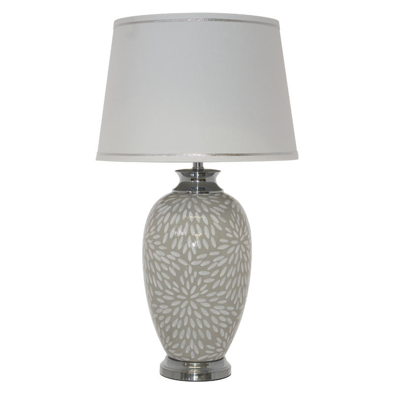 KARLEEN LAMP/SILVER BASE&SHADE75C