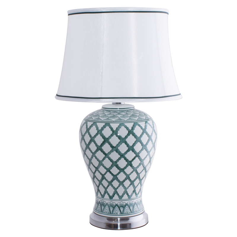 LUSH LAMP/SILVER BASE 65CM