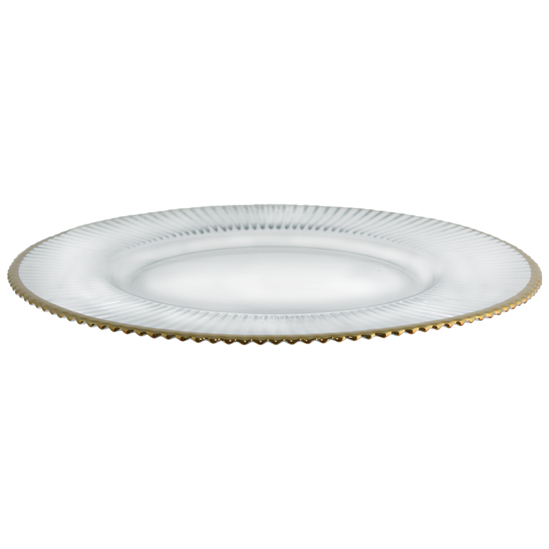 DIVA CHARGER PLATE GOLD RIM 33CM - Image 2