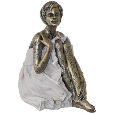 LADY SITTING MINK 20CM